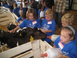 Shatto Milk Company welcomes young visitors to their farm. Lessons like that stick too!